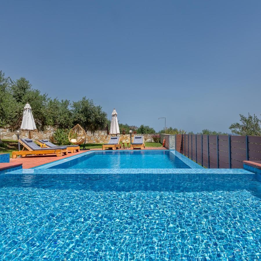 Villa Katerina With Eco Heated Pool Spiliá Exteriér fotografie